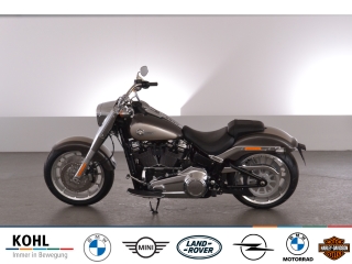 Bild: Harley-Davidson Fat Boy FLFBS 114 gray haze / silver fortune trim chrome