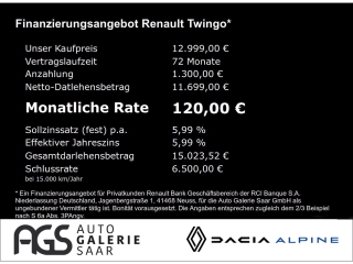 Bild: Renault Twingo Equilibre 1.0 SCe 65 E Klimaautom+ Berganfahrass.NEUWERTIG....