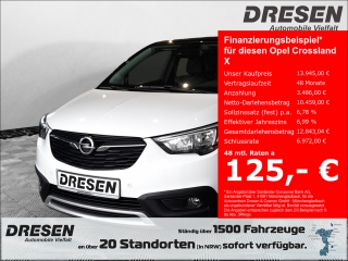 Bild: Opel Crossland X INNOVATION Mehrzonenklima Musikstreaming Navi Apple CarPlay Android Auto